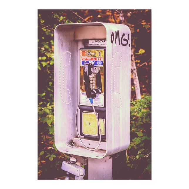 OMG! A Pay Phone Photo Print (Front)