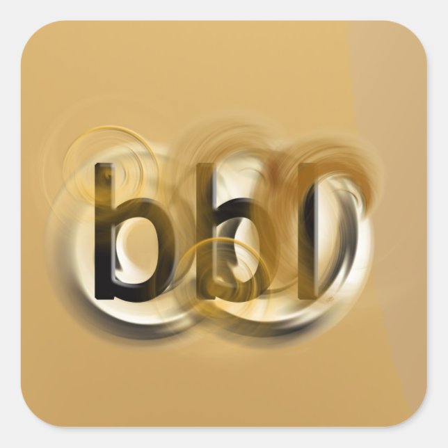 OMG! bbl Square Sticker (Front)