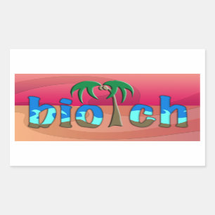 OMG! biotch Rectangular Sticker