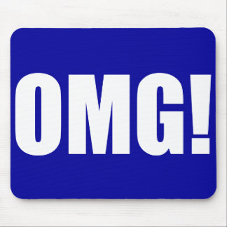 OMG! Blue Mouse pad(dark) Pad