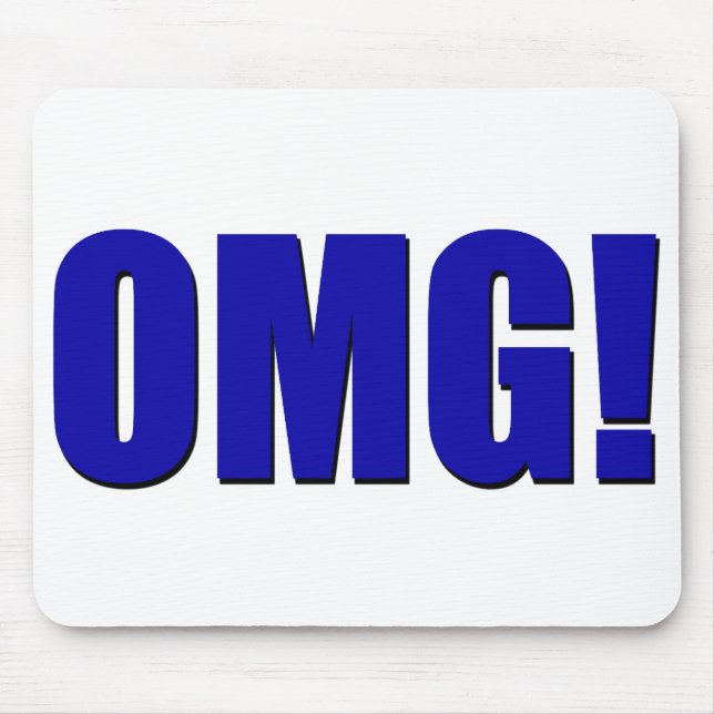OMG! blue Mousepad (Front)