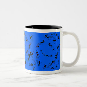 OMG! brb Two-Tone Coffee Mug