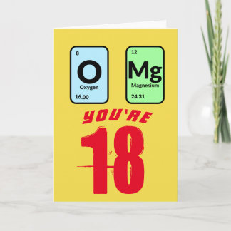 OMg Customizable Birthday Card