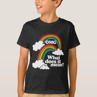 OMG Double Rainbow What Does It Mean T-Shirt