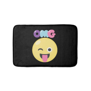 OMG Emoji Bath Mat