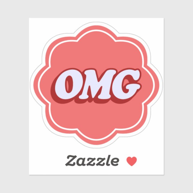 OMG Expression - Bold Text Sticker (Sheet)