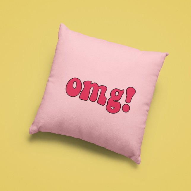 OMG! funny retro Cushion (Creator Uploaded)
