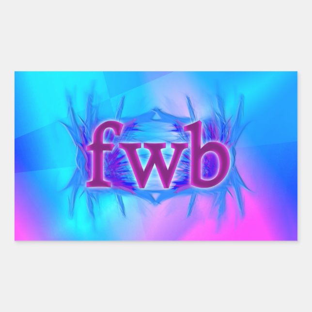OMG! fwb Rectangular Sticker (Front)