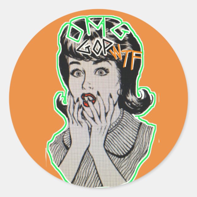 OMG GOP WTF sticker (Front)