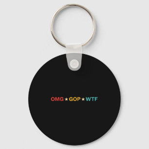 Omg Gop Wtf Vintage Design  Key Ring