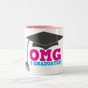 OMG I graduated Two-Tone Coffee Mug