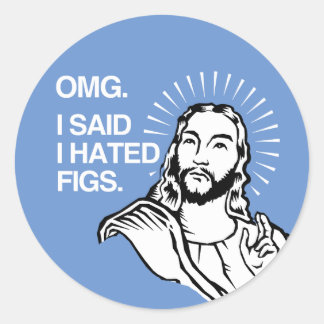 OMG I said I hated Figs Classic Round Sticker