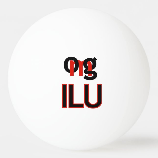 OMG! ilu Ping Pong Ball (Front)