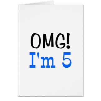 OMG I'm 5 (blue)