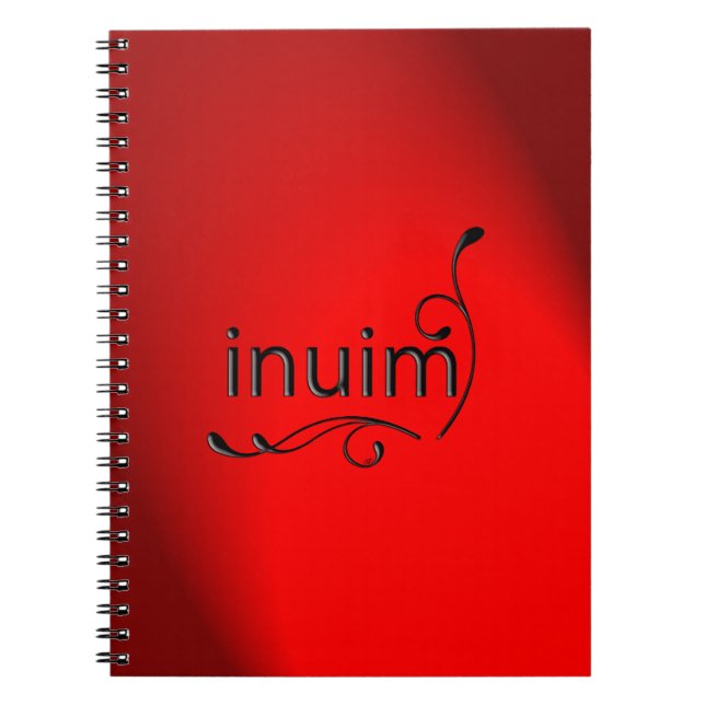OMG! inuim Spiral Notebook (Front)