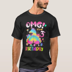 Omg It's My 3rd Birthday Girl Fidget 3 Years Old B T-Shirt