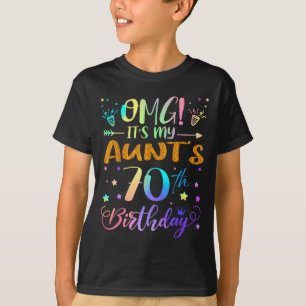 Omg Its My Aunts 70th Birthday Sweet 70 Years Old  T-Shirt