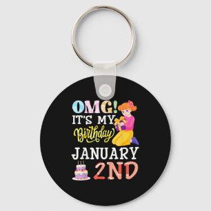 Omg Its My Birthday On January 2nd Cute Girl With Key Ring