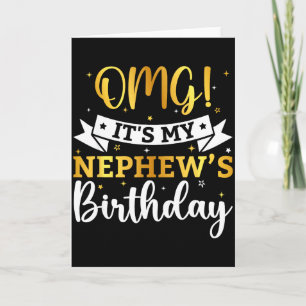 Omg Its My Nephews Birthday Happy Bday Auntie Uncl Card