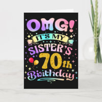 Omg Its My Sisters 70th Birthday Happy 70 Years Ol