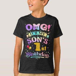 Omg Its My Sons 1st Birthday Happy 1 Years Old T-Shirt