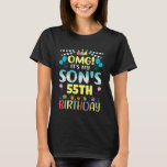 OMG It's My Son's 55th Birthday Sweet 55 Years Old T-Shirt<br><div class="desc">OMG It's My Son's 55th Birthday Sweet 55 Years Old</div>