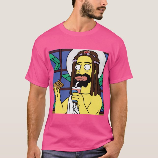 Omg Jesus Really Loves Waffles T-Shirt (Front)