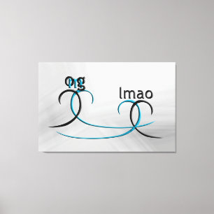 OMG! lmao Canvas Print
