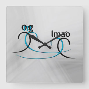 OMG! lmao Square Wall Clock