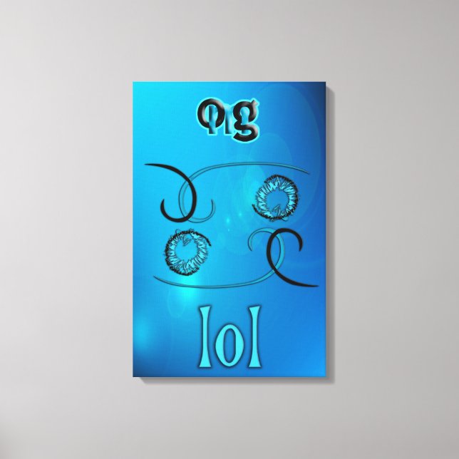 OMG! lol Canvas Print (Front)