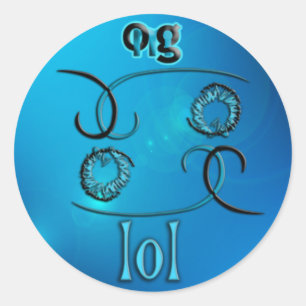 OMG! lol Classic Round Sticker