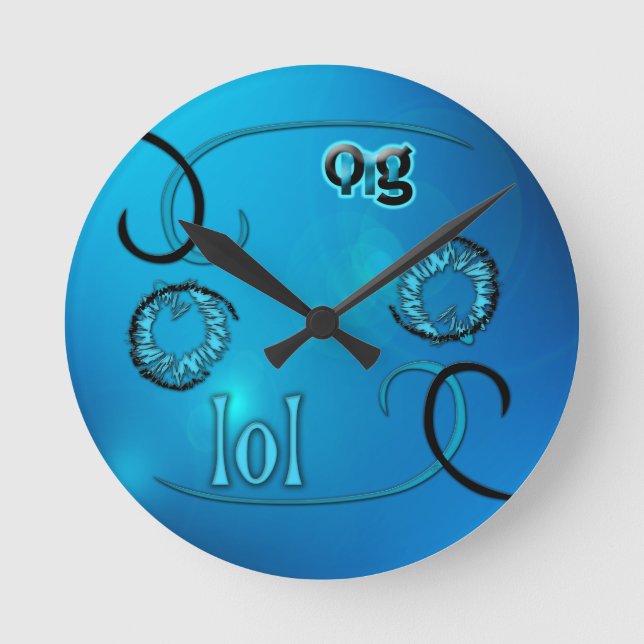 OMG! lol Round Clock (Front)
