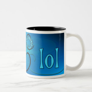 OMG! lol Two-Tone Coffee Mug