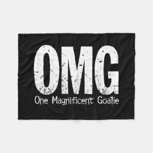 OMG: One Magnificent Goalie (Soccer) Fleece Blanket
