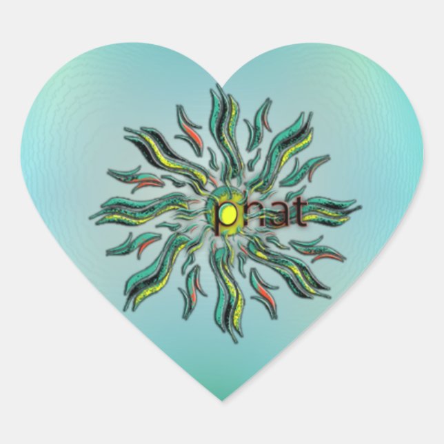 OMG! phat Heart Sticker (Front)