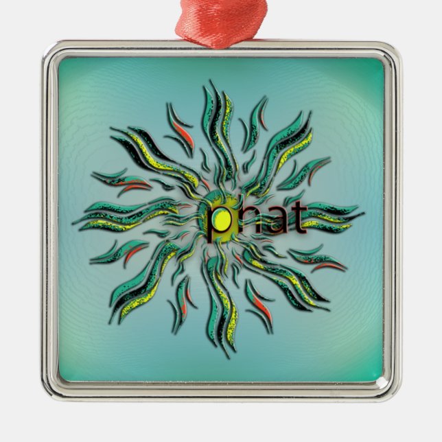 OMG! phat Metal Tree Decoration (Front)