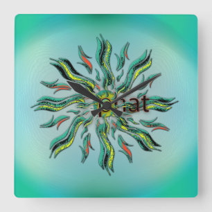 OMG! phat Square Wall Clock