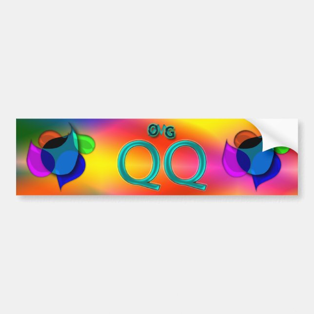 OMG! qq Bumper Sticker (Front)