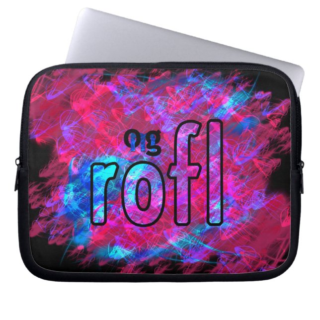 OMG! rofl Laptop Sleeve (Front)