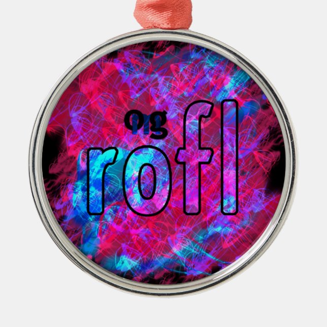 OMG! rofl Metal Tree Decoration (Front)