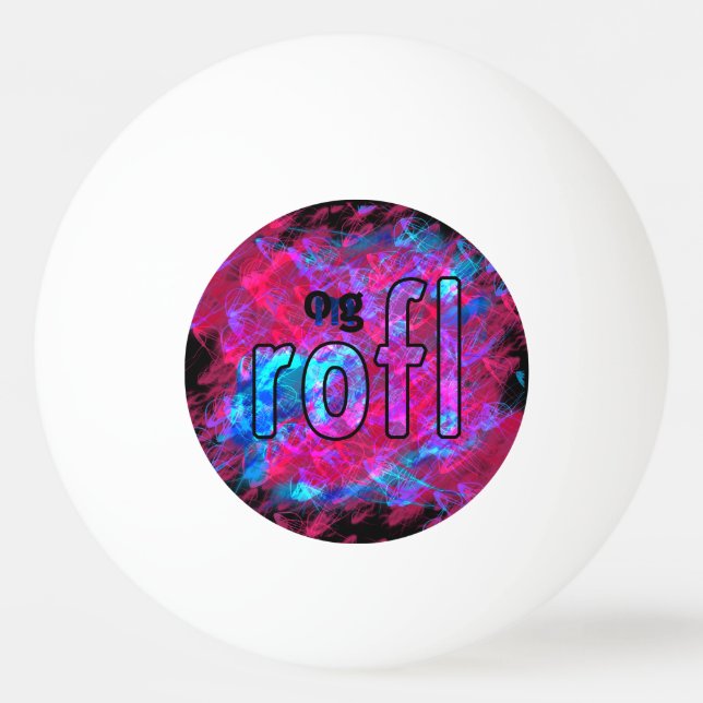 OMG! rofl Ping Pong Ball (Front)