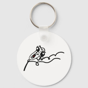 OMG RUN Scared Rage Face Comic Meme Key Ring