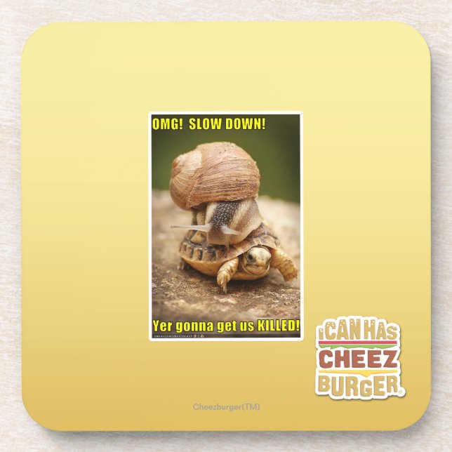 OMG! Slow down! Coaster (Front)