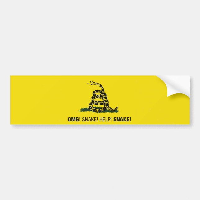 OMG! Snake! Help! Snake! bumper sticker (Front)