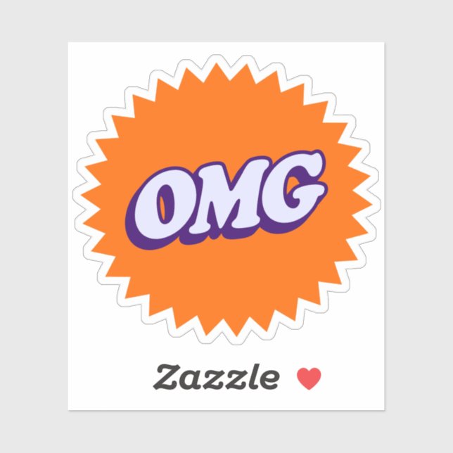 OMG Sticker - Bold and Fun Graphic  (Sheet)