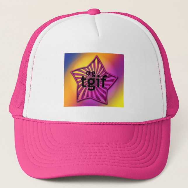 OMG! tgif Trucker Hat (Front)