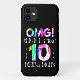 OMG! This Kid Is Now 10 Double Digits Paint Drip Case-Mate iPhone Case