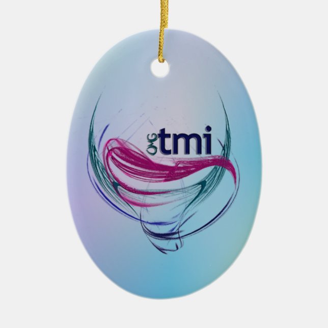 OMG! tmi Ceramic Tree Decoration (Front)