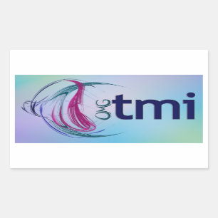 OMG! tmi Rectangular Sticker