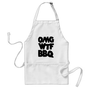 OMG WTF BBQ Barbeque Standard Apron